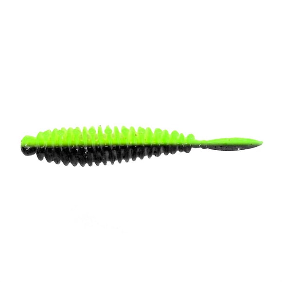 Skull Gear Flexibait Fat Worm 5 Stk. - Chartreuse/Black - Tutti Frutti