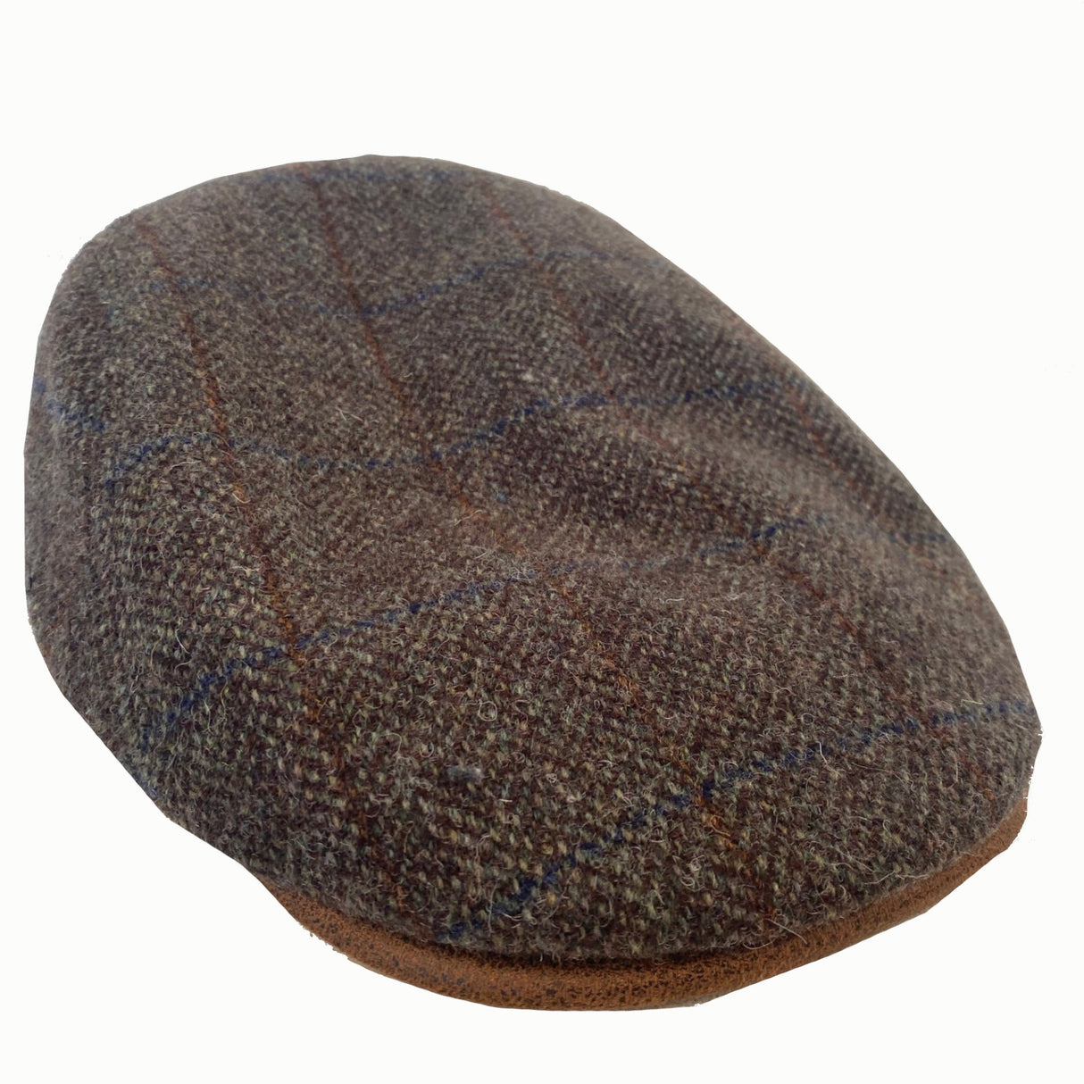 Fiebig Virgin Wool Flatcap - Herringbone/Fine check - Olive