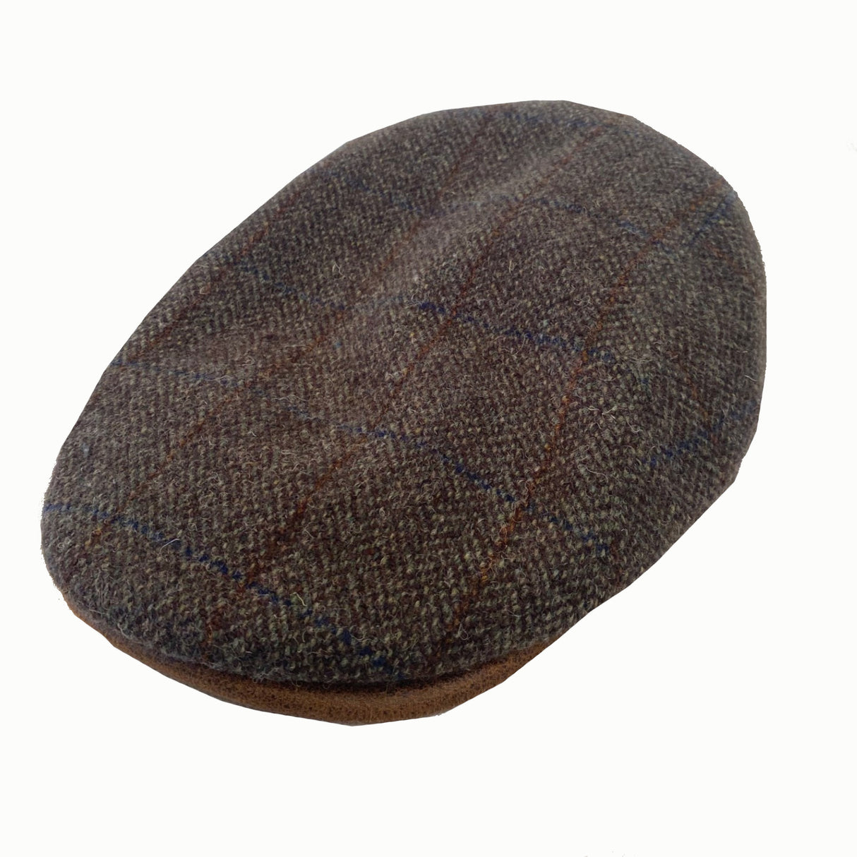 Fiebig Virgin Wool Flatcap - Herringbone/Fine check - Olive