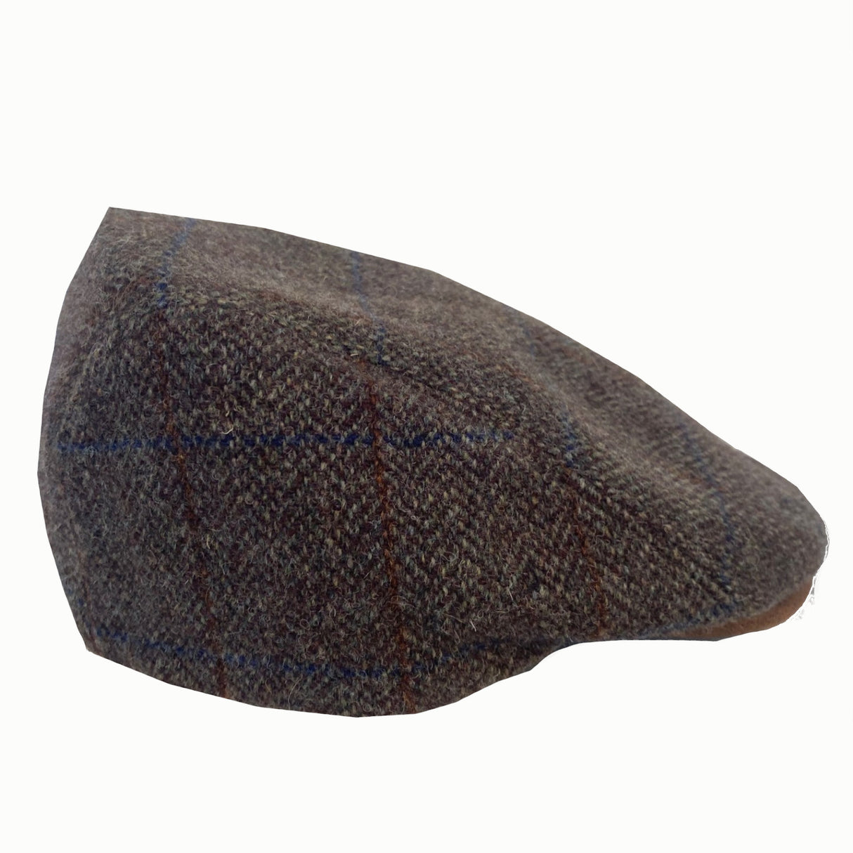 Fiebig Virgin Wool Flatcap - Herringbone/Fine check - Olive