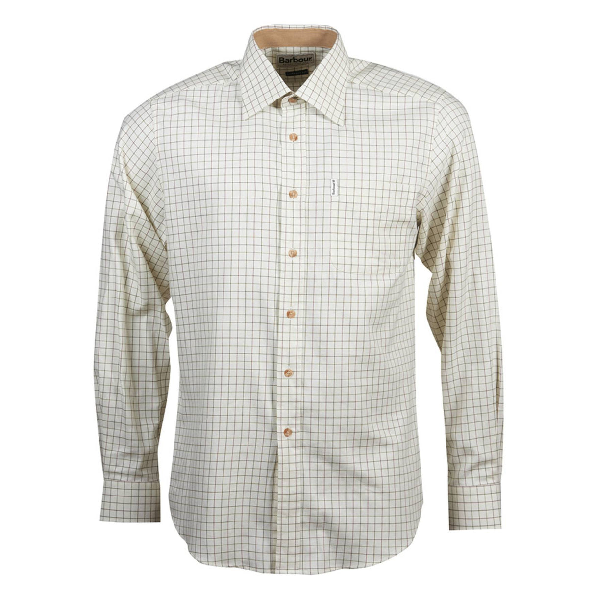 Barbour Field Tattersall Regular Skjorte - Herre - Green/Brown
