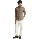 Barbour Finkle Tailored Gingham Skjorte - Herre - Dark Sand