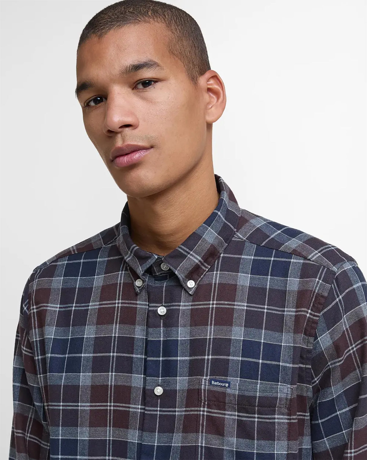 Barbour Fortrose Tailored Skjorte - Herre - Midnight Oak Tartan