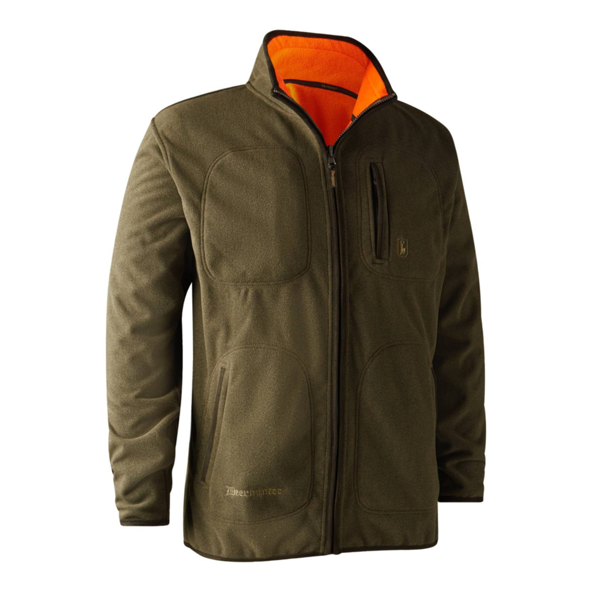 Deerhunter Gamekeeper Bonded Fleecejakke - vendbar - Herre - Orange