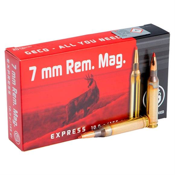 Geco Express Riffelpatroner - Kal. 7 mm Rem. Mag.