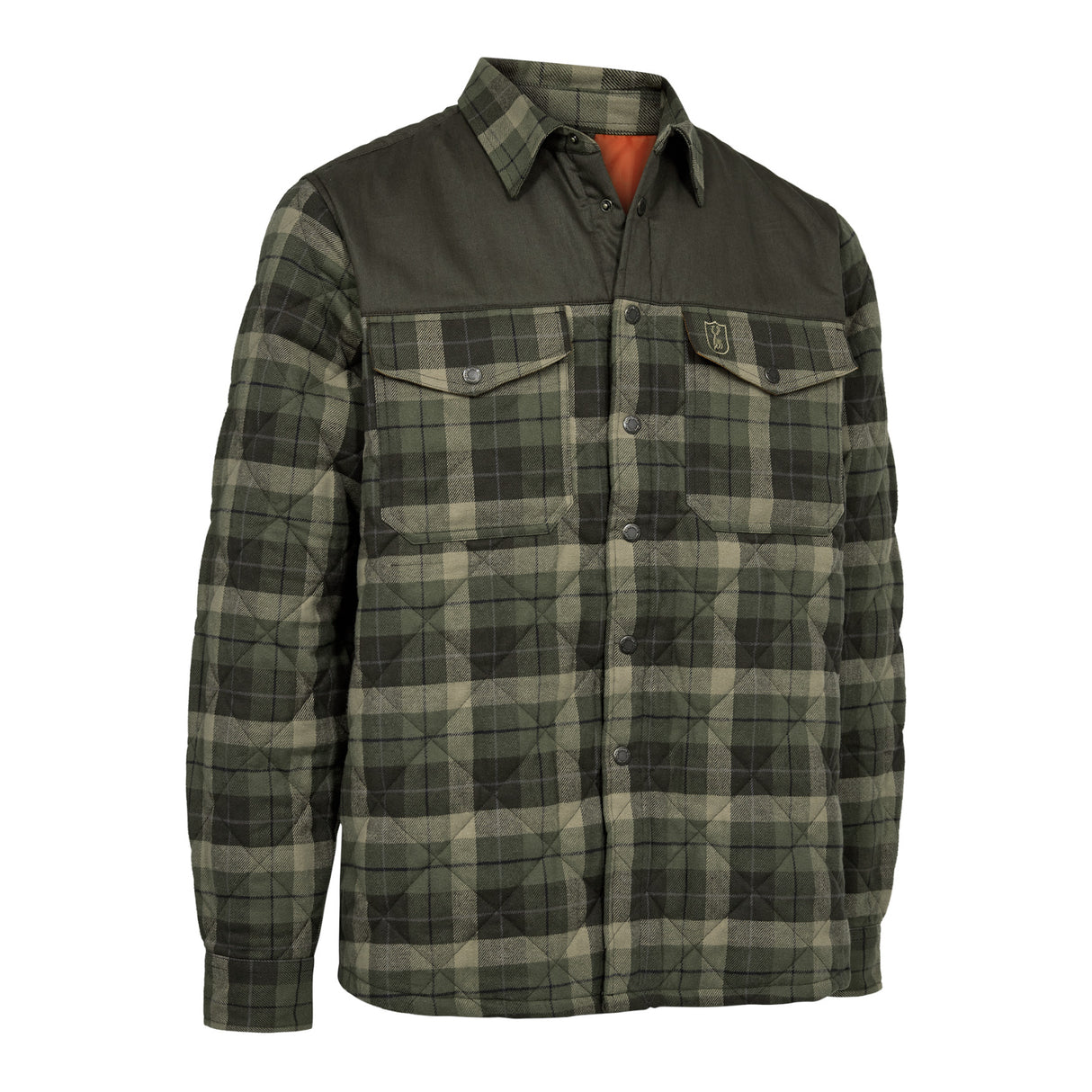 Deerhunter Elbert Vatteret Skjortejakke - Herre - Green Check