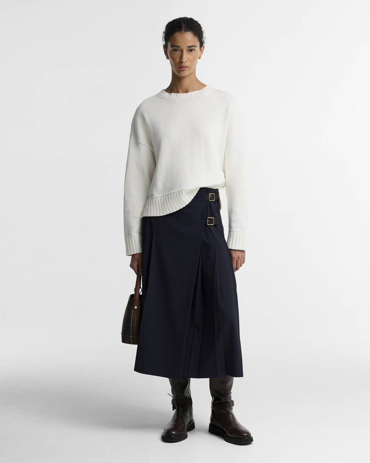 Barbour Harling Strik - Dame - Ecru