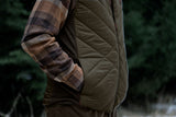 Härkila Heat Insulated Vest - Herre - Willow Green/Shadow Brown