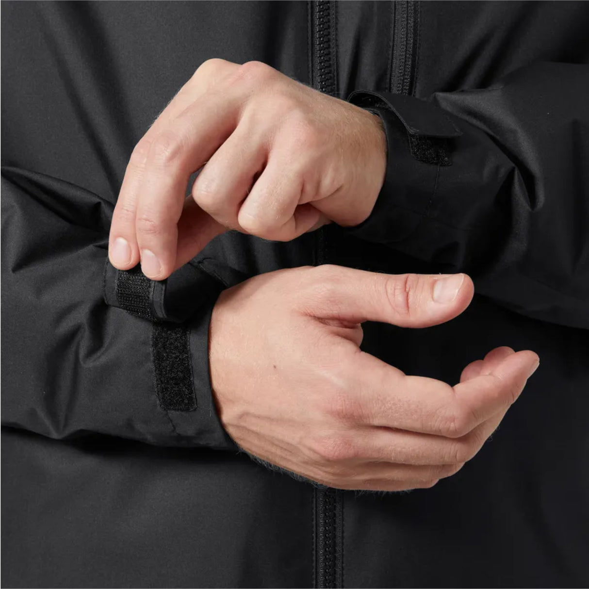 Helly Hansen Crew Hooded Pile Jakke - Herre - Sort