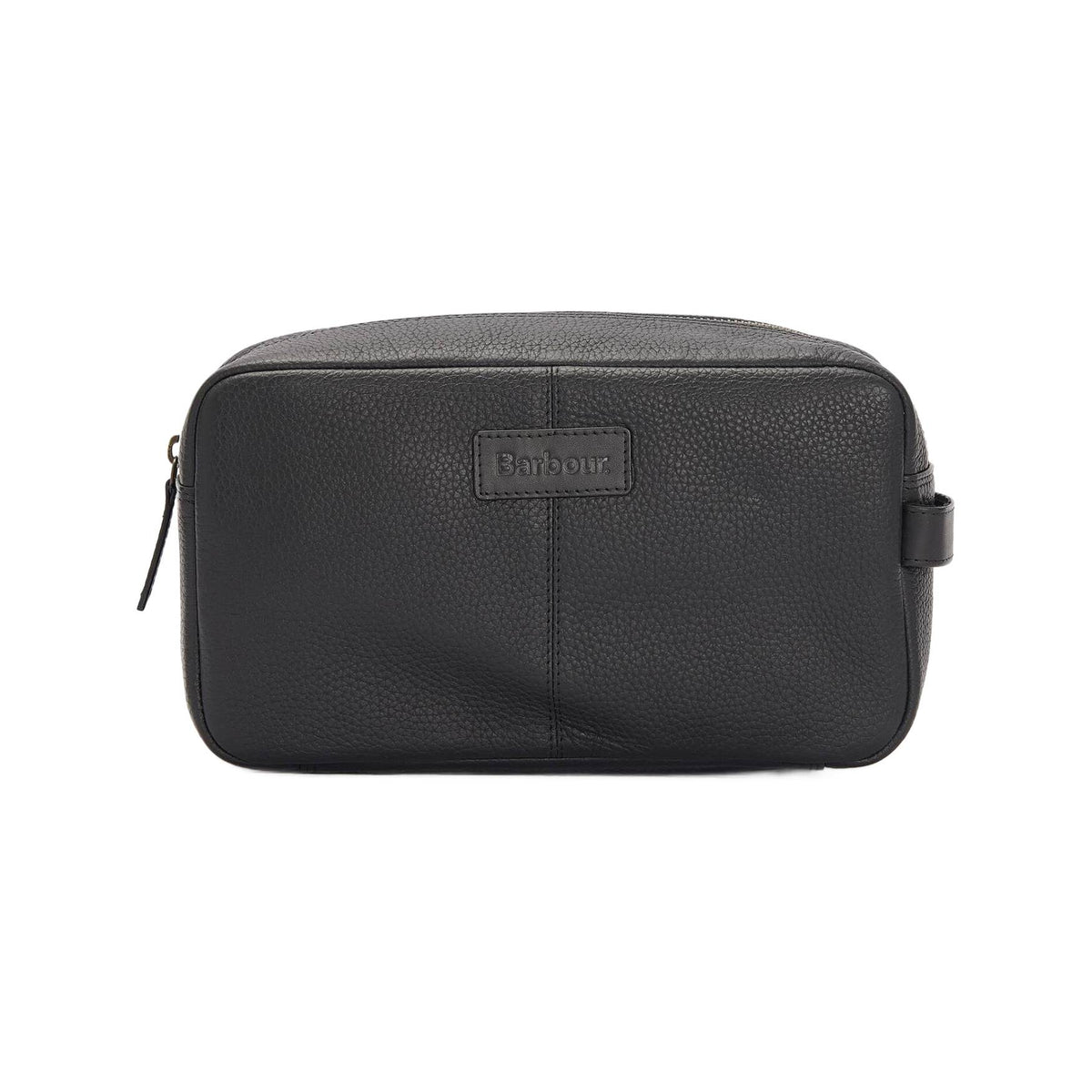 Barbour Highgate Leather Toilettaske - Sort