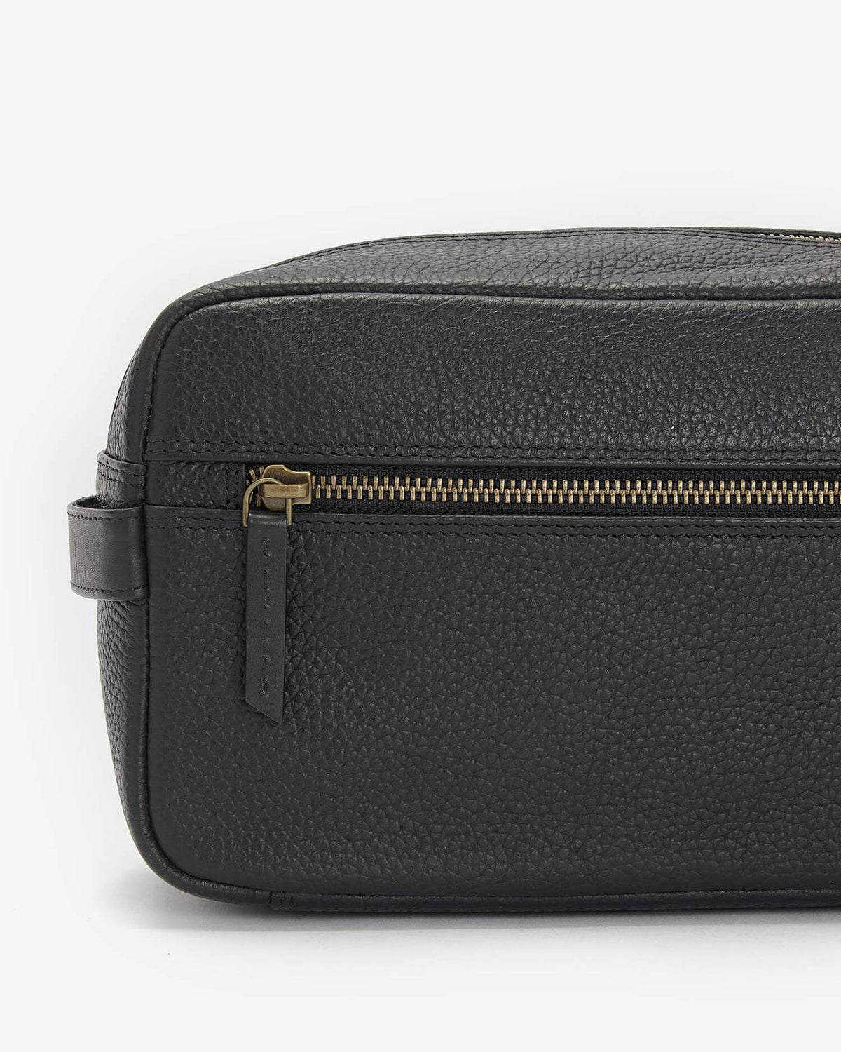 Barbour Highgate Leather Toilettaske - Sort