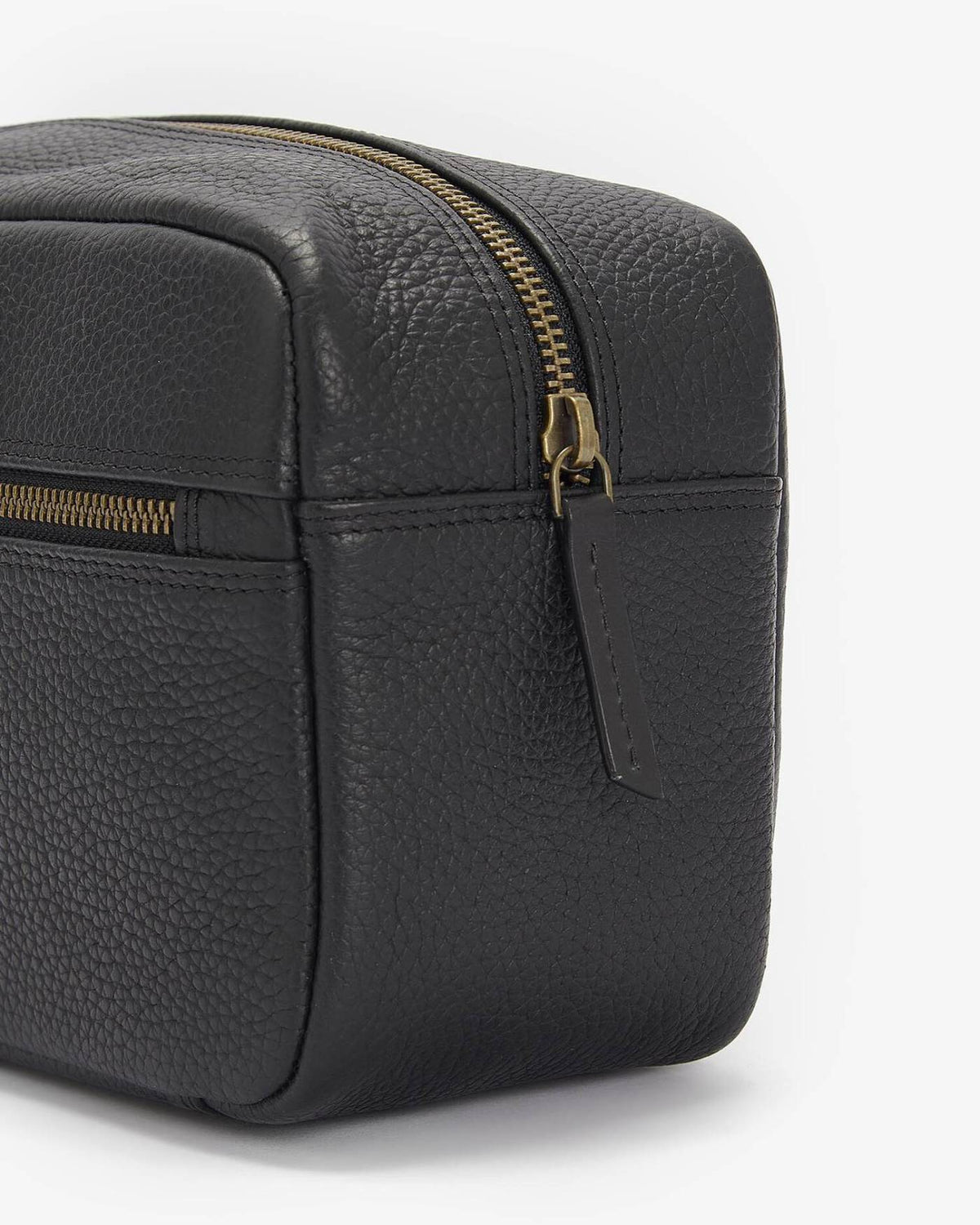 Barbour Highgate Leather Toilettaske - Sort
