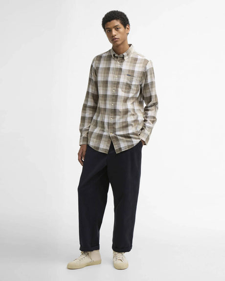 Barbour Hillroad Skjorte - Herre - Stone