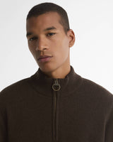 Barbour Holden Half Zip Strik - Herre - Dark Oak