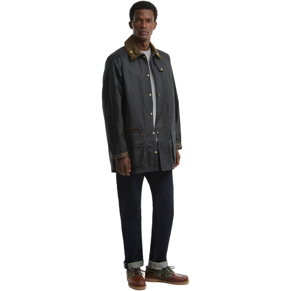Barbour Icons Beaufort Wax Jakke - Herre - Navy