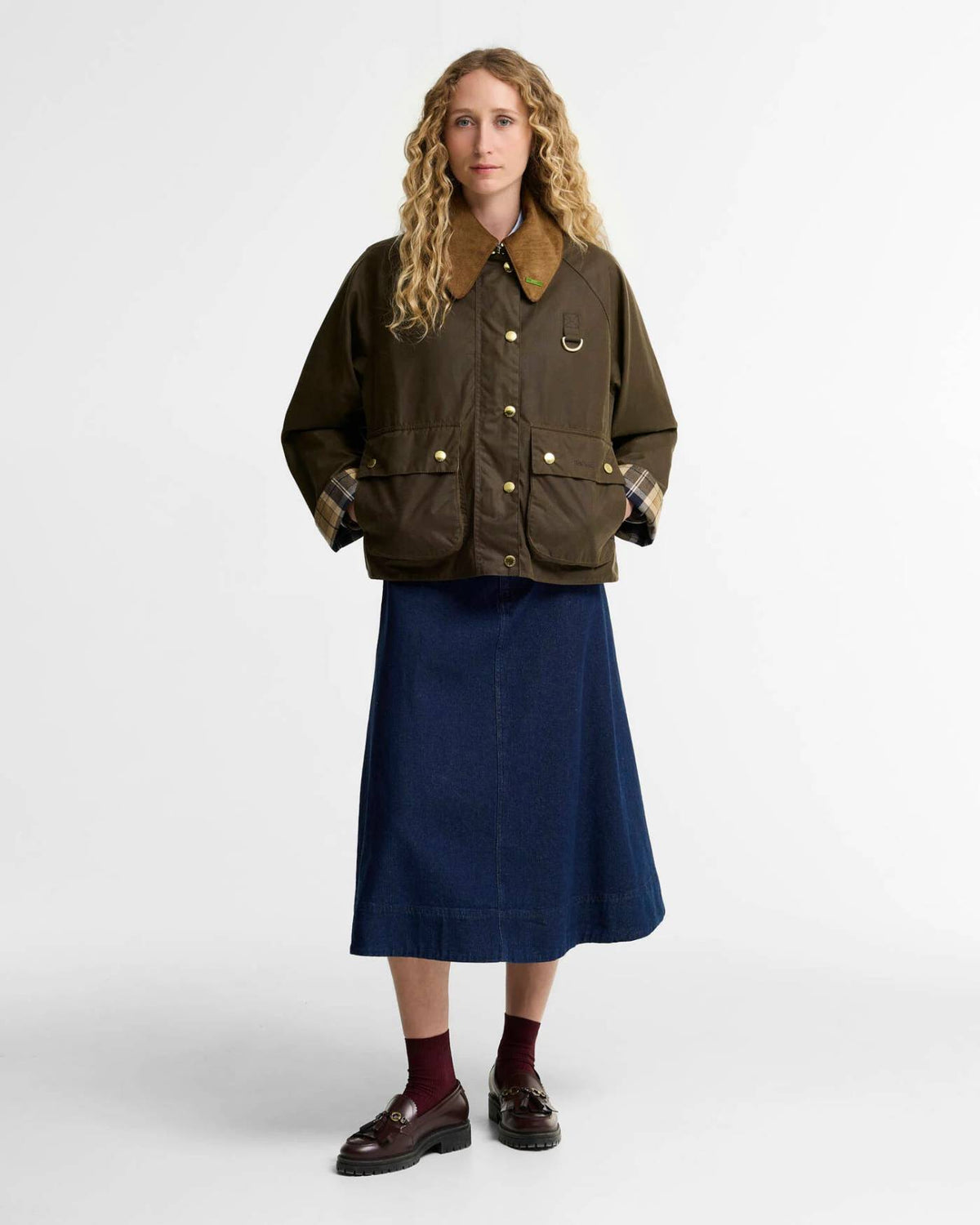 Barbour Icons Modern Spey Wax Jakke - Dame - Beech/Birchwood