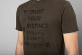 Härkila Instinct S/S T-Shirt  - Herre - Shadow Brown