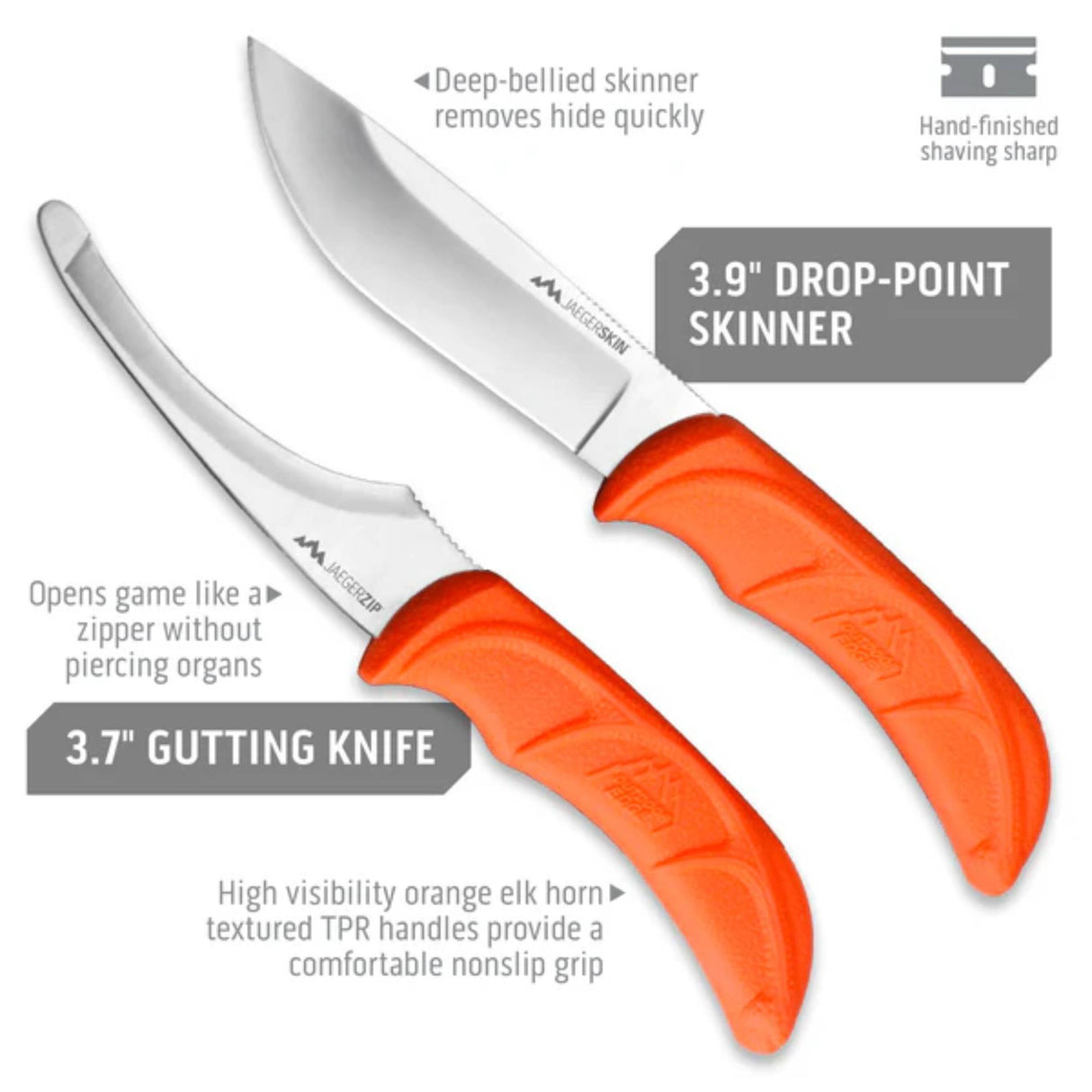 Outdoor Edge JaegerPair Knivsæt - Orange