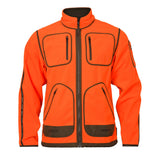 Härkila Kamko Blaze Rev. Fleece Jakke Herre - Orange Blaze/Willow Green