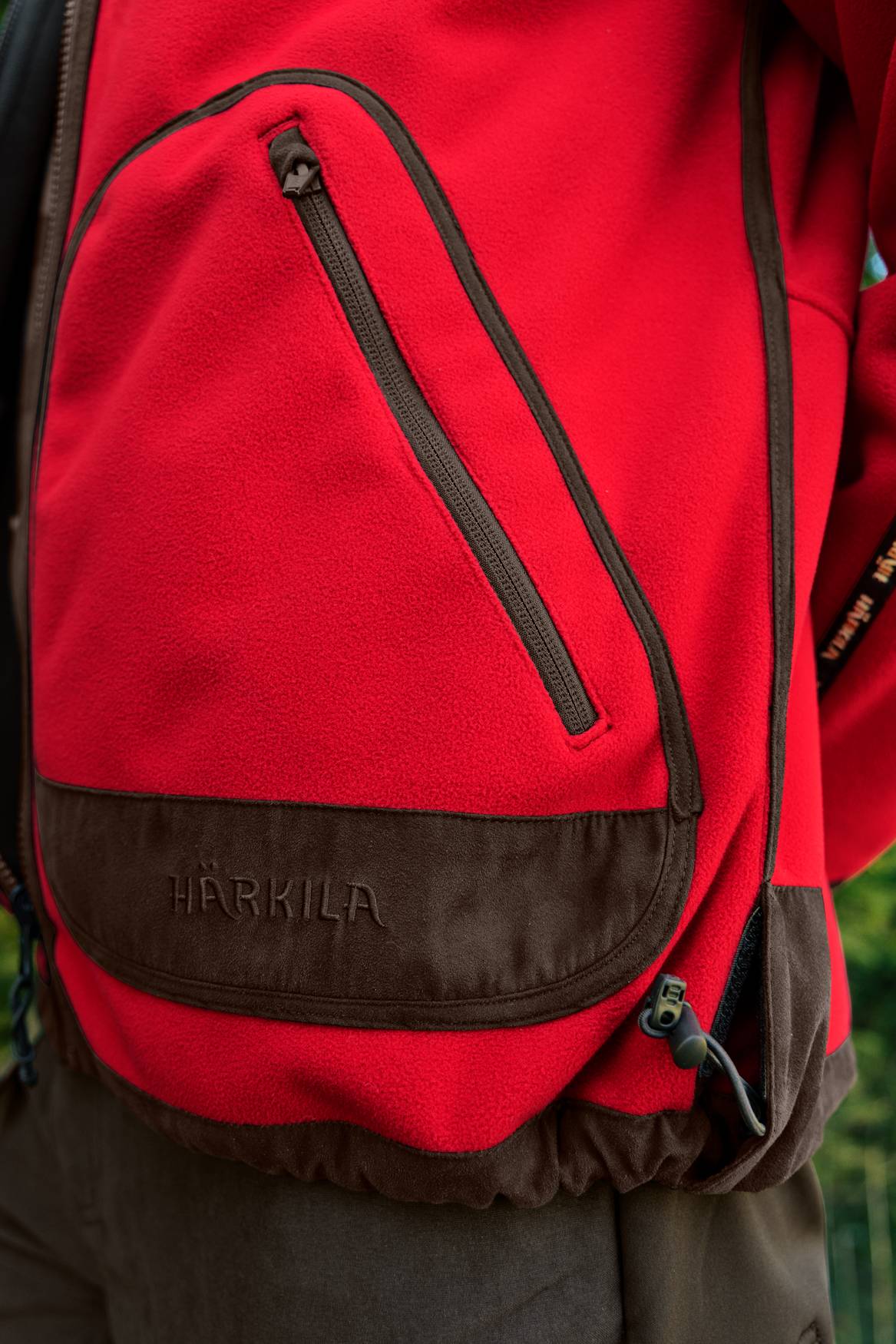 Härkila Kamko Regal Rev. Fleece Jakke Herre - Red/Brown