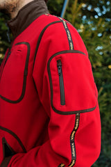 Härkila Kamko Regal Rev. Fleece Jakke Herre - Red/Brown