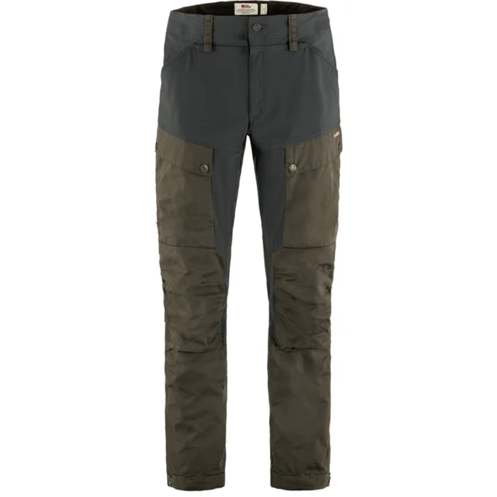 Fjällräven Keb Trousers M - Regular - Herrebukser - Dark Olive/Dark Grey