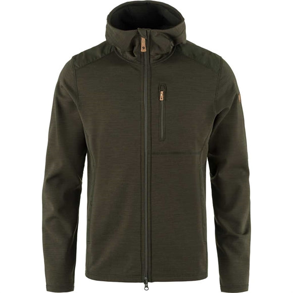 Fjällräven Keb Fleece Hoodie - Herre - Deep Forest