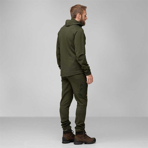 Fjällräven Keb Fleece Hoodie - Herre - Deep Forest