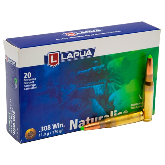 Lapua Naturalis Riffelpatroner - Kal. 308 Win.