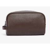 Barbour Læder Washbag Toilettaske - Dark Brown