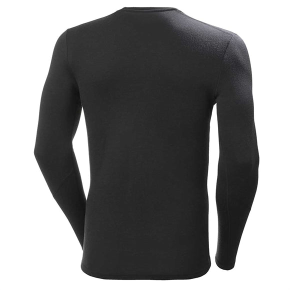 Helly Hansen Lifa Merino Midweight Crew Undertrøje - Herre - Sort