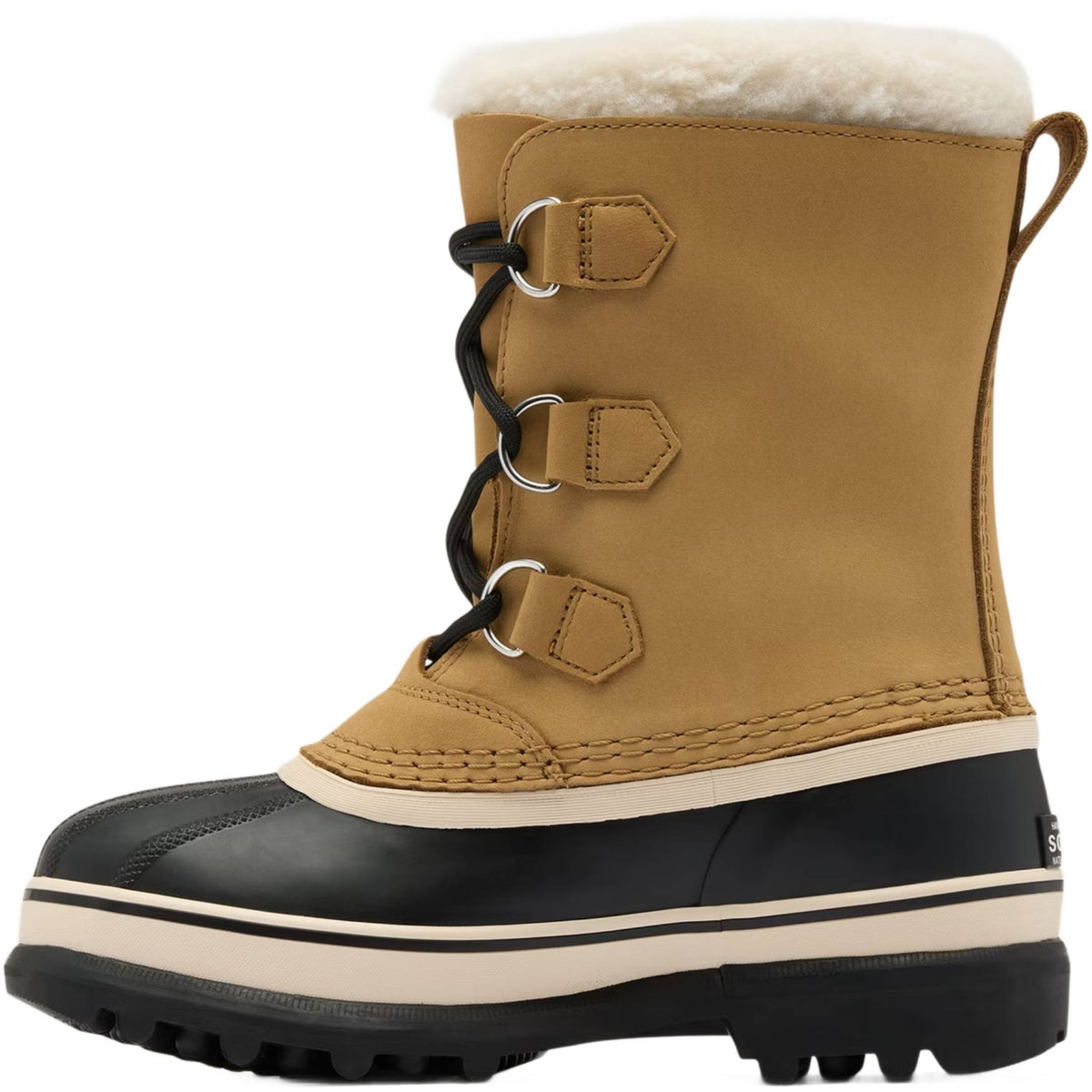 Sorel Little Kids Caribou™ WP Vinterstøvle - Børn - Caribou Buff/Black