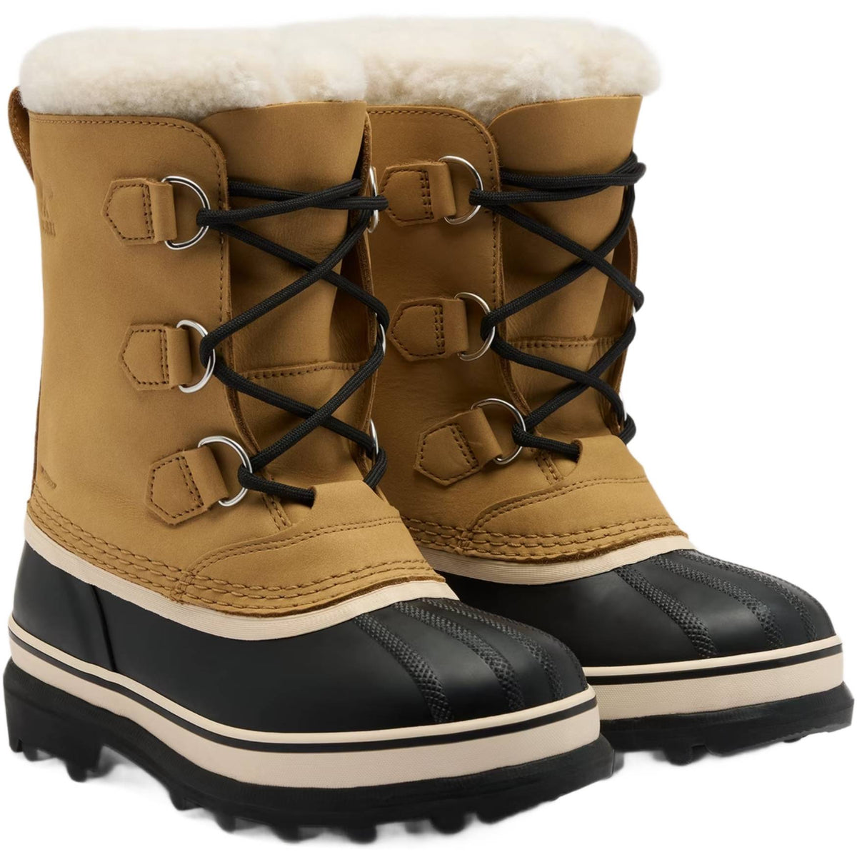 Sorel Little Kids Caribou™ WP Vinterstøvle - Børn - Caribou Buff/Black