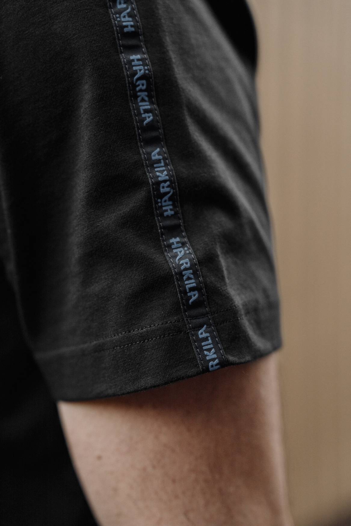 Härkila Logo Brand T-Shirt Herre - Anthracite/Sea Blue