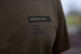 Härkila Logo Brand T-Shirt Herre - Shadow Brown/Tarmac