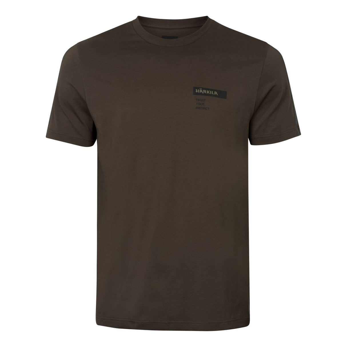 Härkila Logo Brand T-Shirt Herre - Shadow Brown/Tarmac