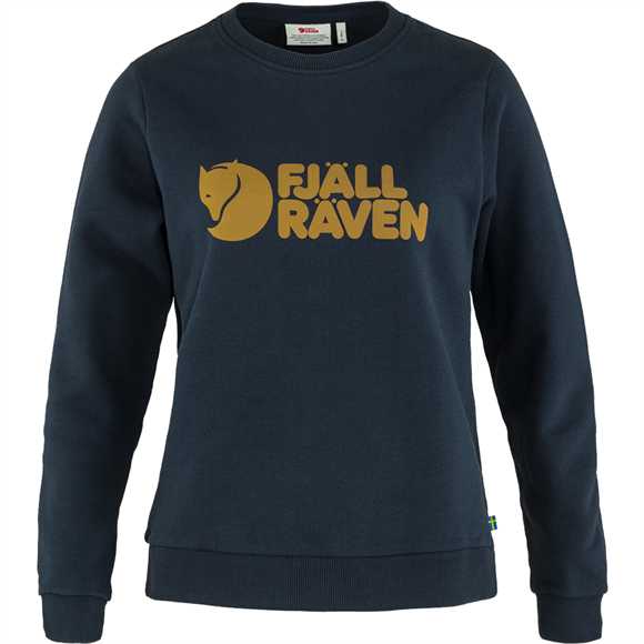 Fjällräven Logo W Sweater - Damesweater - Dark Navy