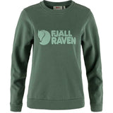 Fjällräven Logo W Sweater - Dame - Deep Patina-Misty Green