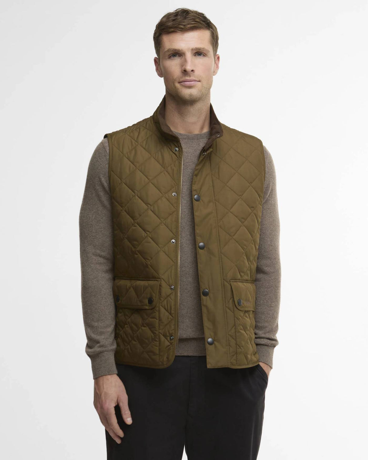 Barbour Lowerdale Quilted Vest - Herre - Beech