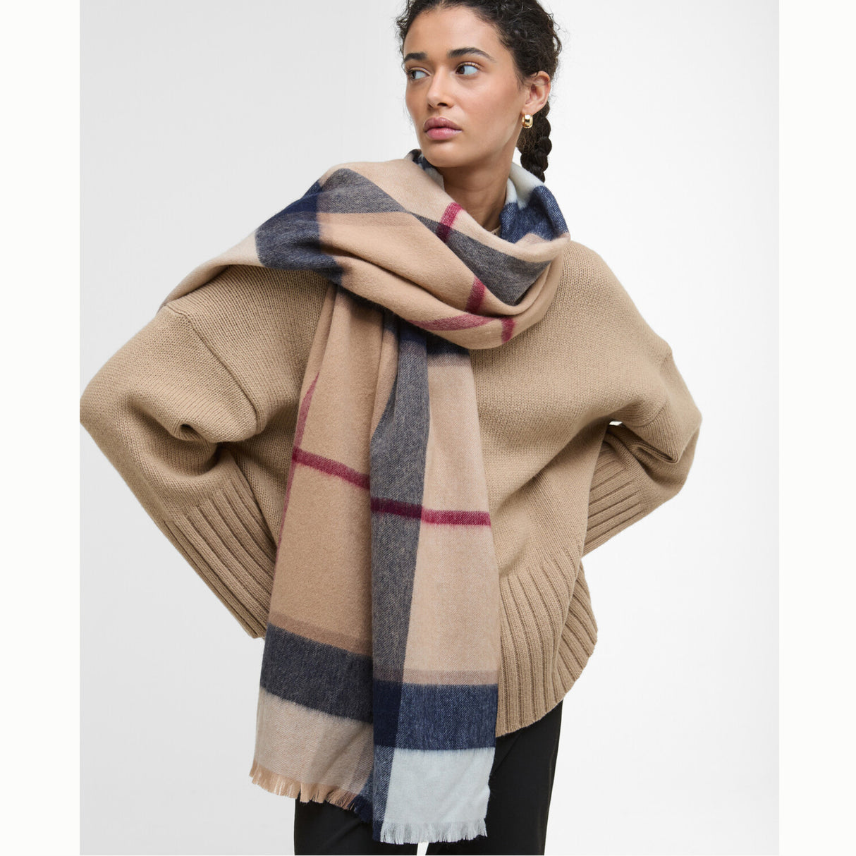 Barbour Rosefield Tartan Halstørklæde - Dame - Hessian Tartan