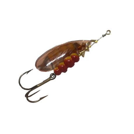 Mepps Aglia Decoree Spinner - Copper Red Dots
