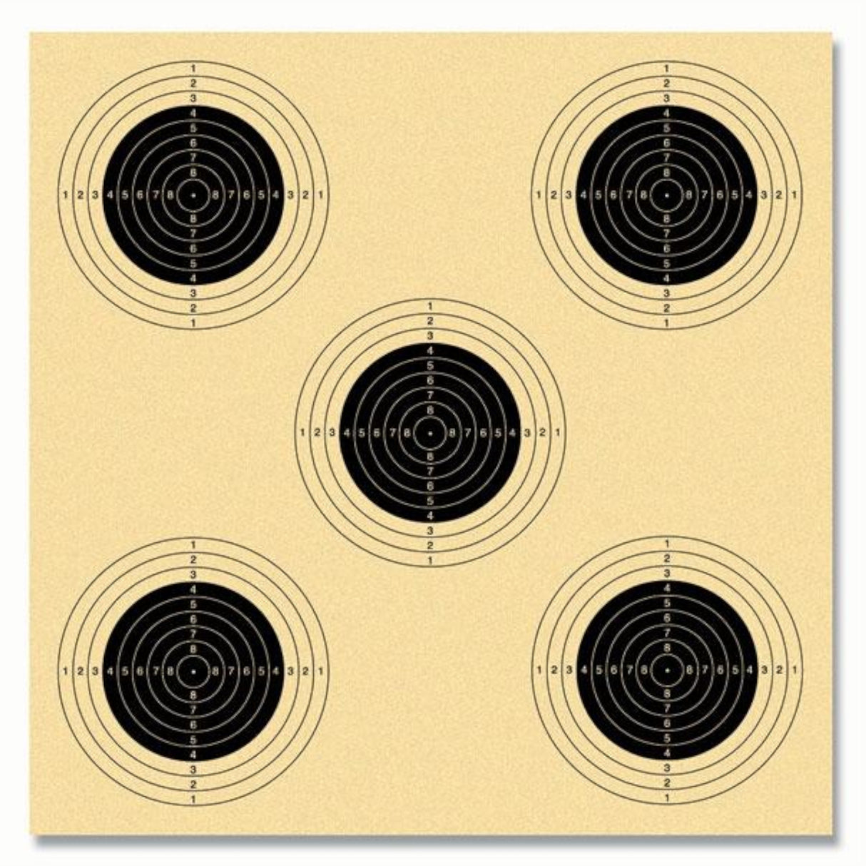 Mjoelner Hunting Skydeskiver 5 Mål - 14x14 cm - 100stk