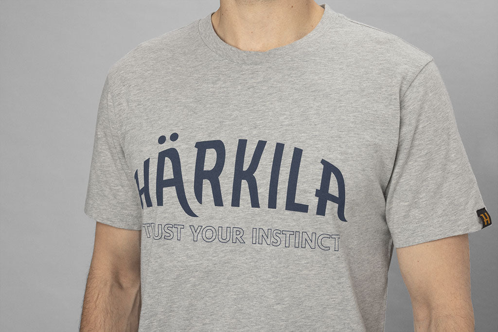 Härkila Modi Melange S/S T-Shirt - Herre - Light Grey Melange