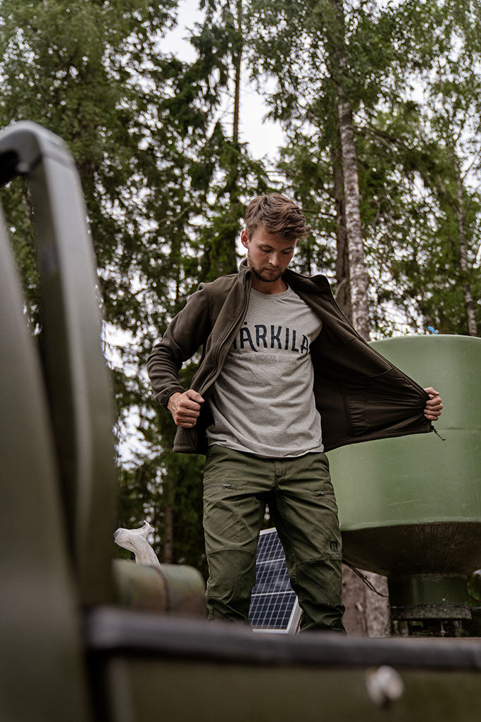 Härkila Modi Melange S/S T-Shirt - Herre - Light Grey Melange