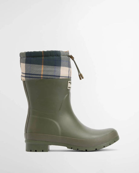 Barbour Mowbray Mid Gummistøvle - Dame - Olive/Ancient Tartan