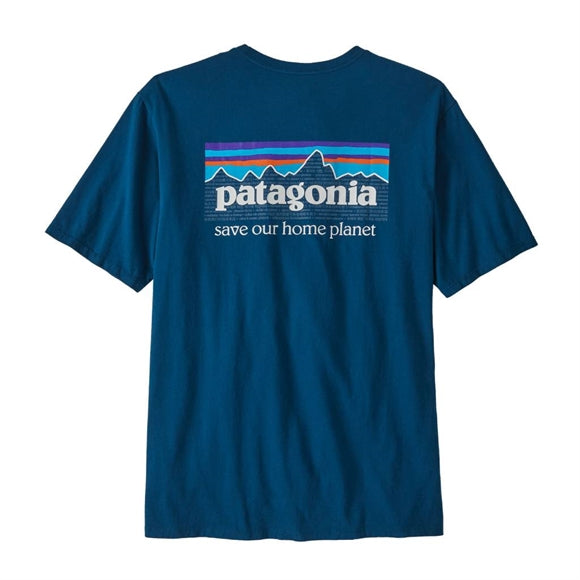 Patagonia M's P-6 Mission Organic T-shirt - Herre - Lagom Blue