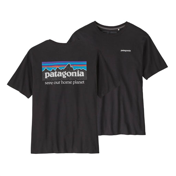 Patagonia M's P-6 Mission Organic T-shirt - Herre - Ink Black