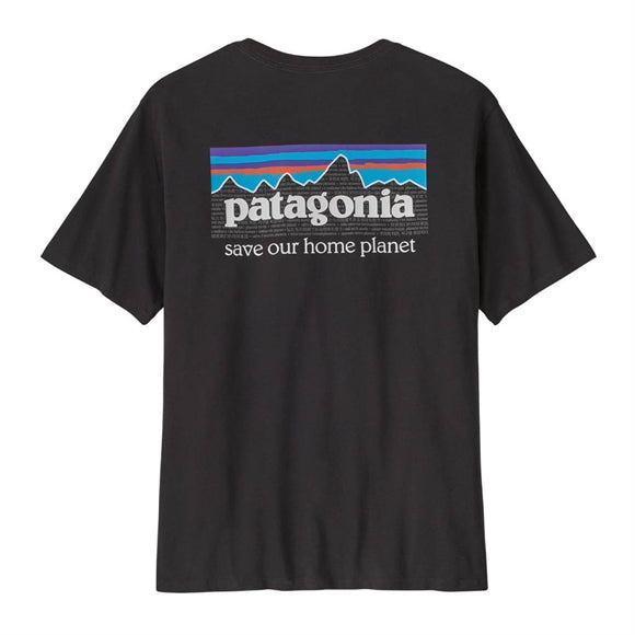 Patagonia M's P-6 Mission Organic T-shirt - Herre - Ink Black