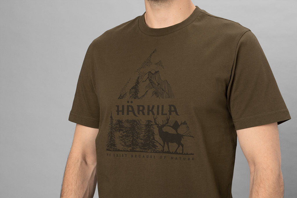 Härkila Nature S/S T-Shirt - Herre - Willow Green