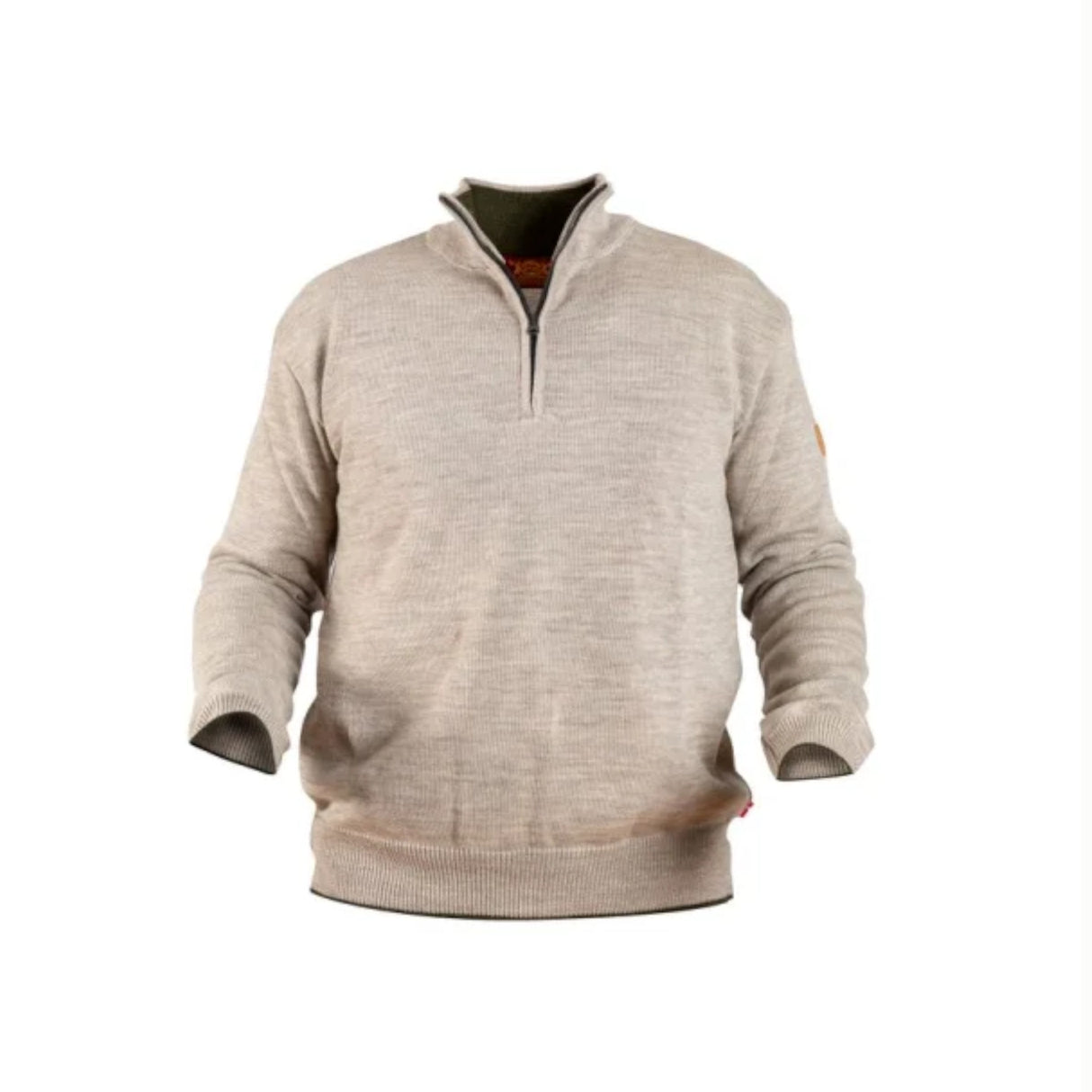 Nordhunt Runar 1/4-Zip Strik - Savanne Melange